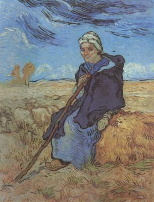 Vincent Van Gogh The Shepherdess (nn040 oil painting picture